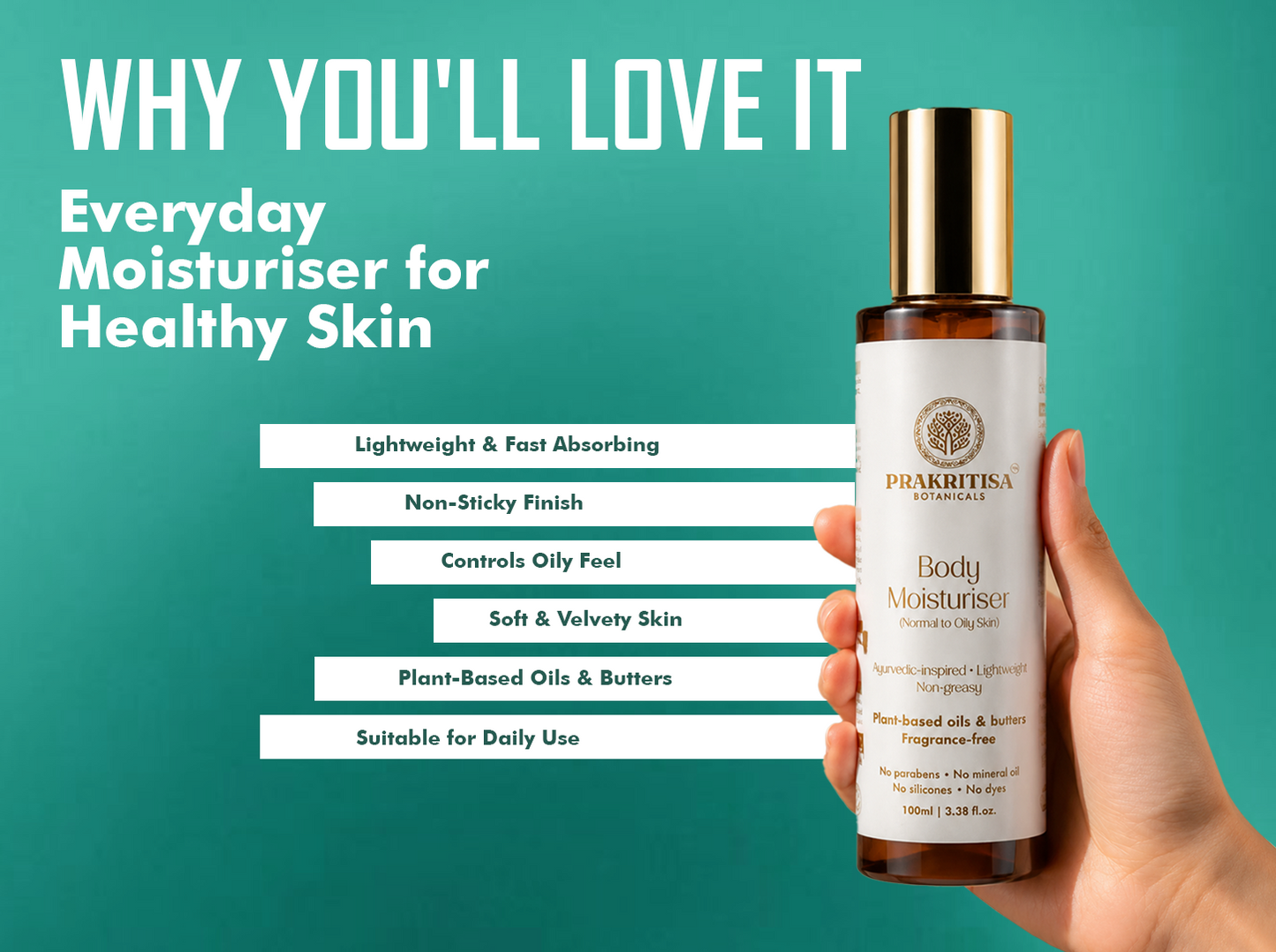 Prakritisa Body Moisturiser — Normal to Oily Skin