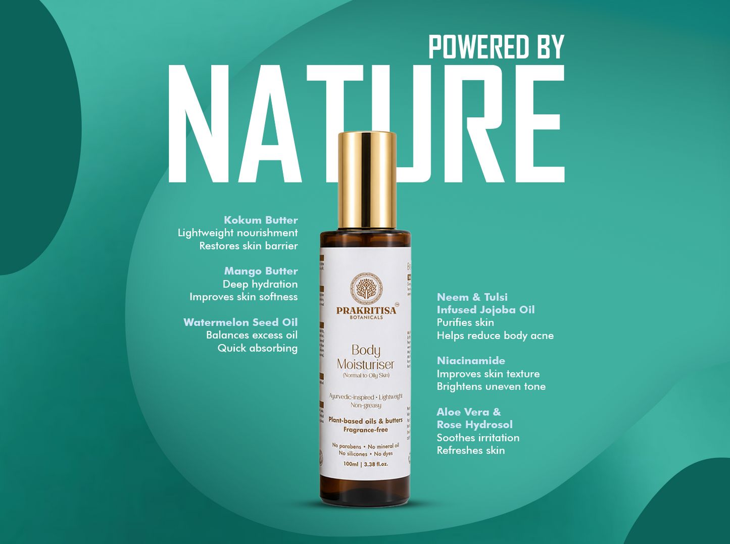 Prakritisa Body Moisturiser — Normal to Oily Skin