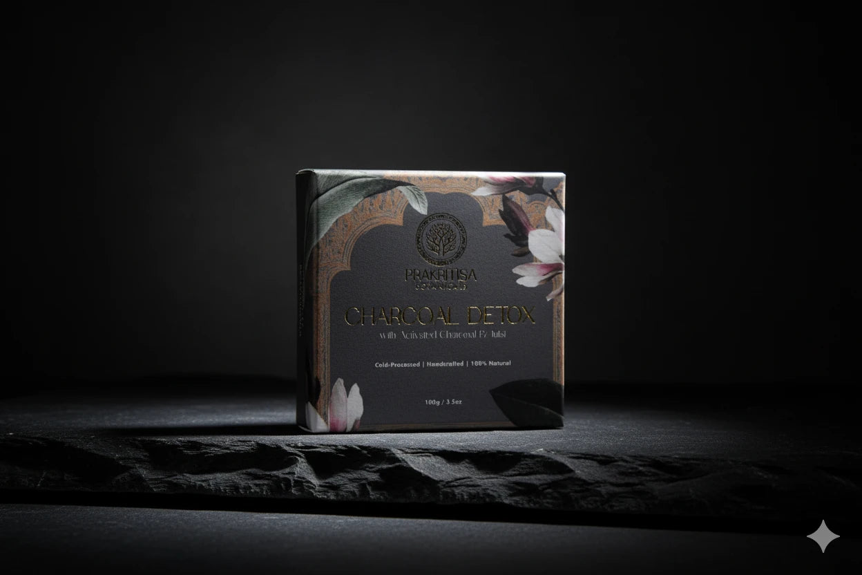 Charcoal Soap: Ayurvedic Detox & Oil Control