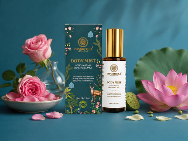 Prakritisa Botanicals Body Mist-  Long-Lasting Fragrance Mist