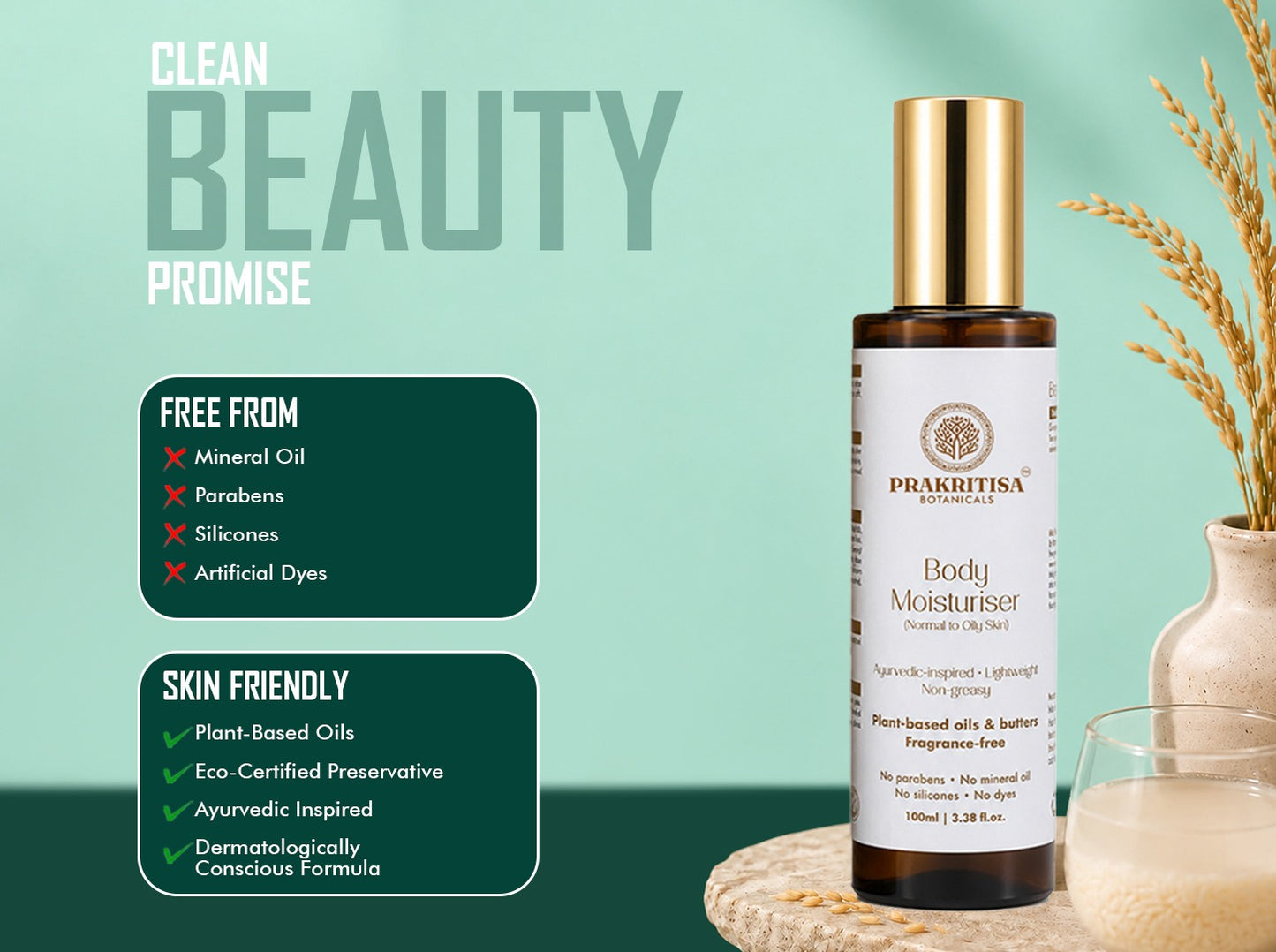 Prakritisa Body Moisturiser — Normal to Oily Skin