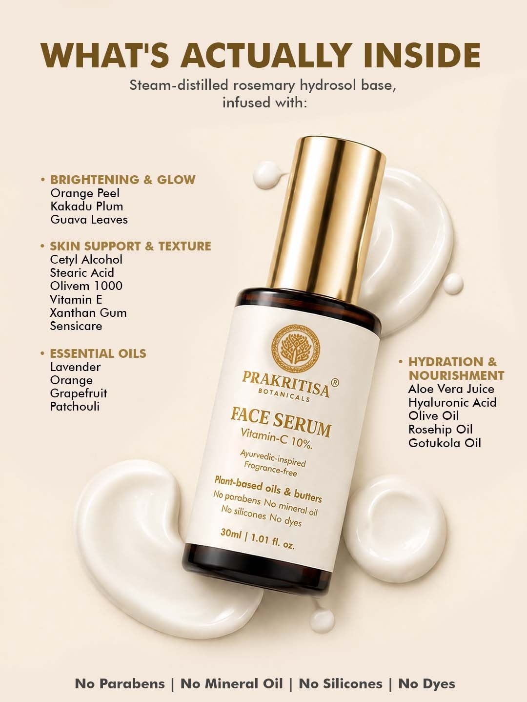 Prakritisa Face Serum — Vitamin-C 10%